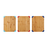 11" x 14 " Thick Nonslip Bamboo Cutting Board , 1 Board, Color Varies