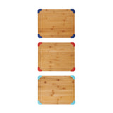 11" x 14 " Thick Nonslip Bamboo Cutting Board , 1 Board, Color Varies