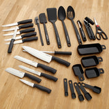 Classic 30 Piece Spin N Store Rotating Carousel Cutlery and Tool Set in Gray