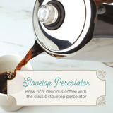 12-Cup Classic Stainless Steel Yosemite Coffee Percolator