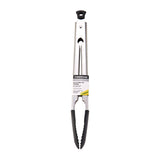11 Inch Silicone Tip Locking Tongs, Black and Stainless Steel