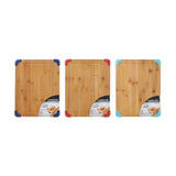 11" x 14 " Thick Nonslip Bamboo Cutting Board , 1 Board, Color Varies